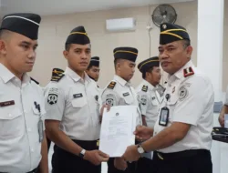Bangun SDM Solid dan Profesional, Lapas Kelas IIA Pamekasan Gelar Apel dan Kenaikan Pangkat