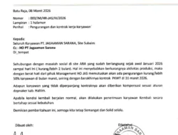 PT Jagaaman Sarana Kurangi Sekitar 50 Persen Karyawan di Site Subaim