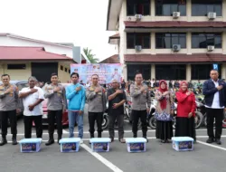 Kapolda Sumsel Pimpin Penyerahan 497 Unit Kendaraan Barang Bukti, Bukti Nyata Pemulihan Hak Korban Curanmor