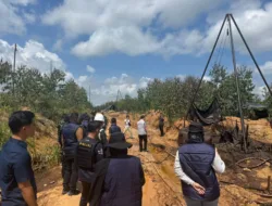 Operasi Gabungan Tertibkan Tambang Liar di Musi Banyuasin, 31 Sumur Minyak Ilegal Ditutup