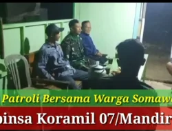 Babinsa Koramil Mandiraja Intensifkan Patroli Malam, Wujudkan Keamanan Kondusif di Desa Somawangi