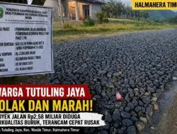 Masyarakat Tutuling Jaya Tolak Hasil Proyek Jalan Rp2,58 Miliar, Desak Evaluasi Kontraktor