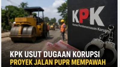 KPK Belum Berhenti di Tiga Tersangka, Dugaan Korupsi Rp40 Miliar Proyek Jalan Mempawah Terus Dikembangkan