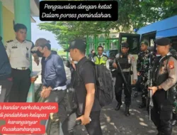 Pemindahan Dua narapidana Kelapas karanganyar di Nusakambang saleh ponton bandar narkoba.