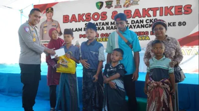 Hari Bhayangkara Ke-80, Polda Sumsel Gelar Bakti Kesehatan Terpadu untuk Warga OKI