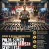Polda Sumsel Ungkap 29 Kasus hingga Hari ke-16 Operasi Senpi Musi 2026, Ratusan Senpi Ilegal Diamankan