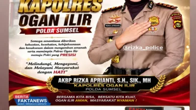 AKBP Rizka Aprianti Resmi Jabat Kapolres Ogan Ilir, H. Darwis Akbar S.H., M.M. Sampaikan Ucapan Selamat dan Sukses