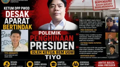 Ketum DPP PWOD Desak Aparat Bertindak, Polemik Kritik Ketua BEM UGM terhadap Presiden Prabowo Jadi Sorotan Nasional