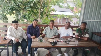 Ngopi Bareng, Babinsa dan Jurnalis, Masyarakat Kompak Jaga Tangse