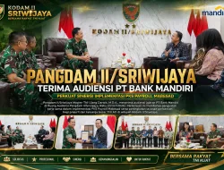 Pangdam II/Sriwijaya Terima Audiensi PT Bank Mandiri, Perkuat Sinergi Implementasi PKS Payroll Mabesad