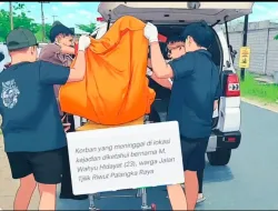 Kecelakaan Lalu Lintas Terjadi di Jalan Karanggan Induk, Seorang Pengendara sepeda Motor Meninggal di Lokasi Kejadian
