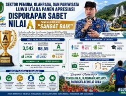 Sektor Pemuda, Olahraga, dan Pariwisata Luwu Utara Panen Apresiasi, Disporapar Sabet Nilai A dengan Predikat SANGAT BAIK