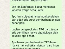 Buntut Konfirmasi Pemecatan TPG ke Camat, Aparatur Gampong di Pidie Ancam ”Habisi” Wartawan