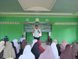 Satgas TMMD ke-129 Kodim 0102/Pidie Gandeng Dinas Sosial Edukasi Warga Cegah Stunting
