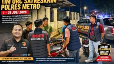 Tim URC Satreskrim Polres Metro Intensifkan Patroli Rutin, Antisipasi Kejahatan dan Jaga Kondusivitas Kota