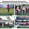 Membangun Fisik Prima dan Kebersamaan, Danrem 044/Gapo Hadiri Olahraga Bersama Jajaran Kodam II/Swj