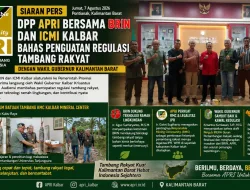 DPP APRI Bersama BRIN dan ICMI Kalbar Bahas Penguatan Regulasi Tambang Rakyat dengan Wakil Gubernur Kalimantan Barat