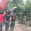 Tak Kenal Hari Libur, Satgas TMMD ke-129 Pasang Tower dan Tandon Air di Dayah Lhok Panah