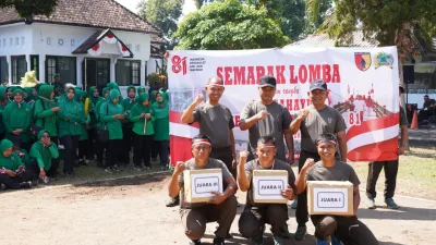 Sambut HUT RI Ke 81, Kodim 0808/Blitar Dan Persit KCK Cabang XXII Gelar Lomba Semarak Kemerdekaan