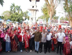 Ragam Budaya Nusantara Tumpah Ruah di Jalanan Kayuagung OKI