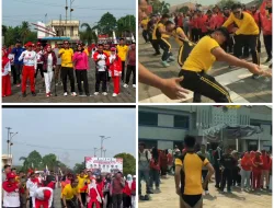 SEMARAK HUT KE-81 RI, KAPOLRES EMPAT LAWANG BERSAMA BHAYANGKARI MERIAHKAN LOMBA 17 AGUSTUS DI PEMKAB