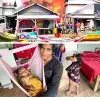 TERJANG KOBARAN API, ALAM SELAMATKAN BALITA DUA TAHUN DARI RUMAH TERBAKAR DI SUNGAI PEDADE OKI