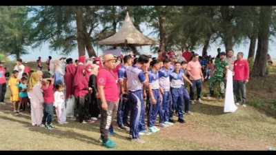 Semarak Kemerdekaan RI ke-81, IPSM Dewantara Meriahkan Pesisir Dusun Teupin