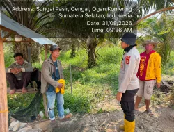 12 Personel BKO Dit Samapta Polda Sumsel Siaga di Dua Posko Cengal