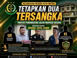 Dugaan Korupsi Rp614 Juta Proyek Jalan Tejosari, KPA dan Konsultan Resmi Jadi Tersangka