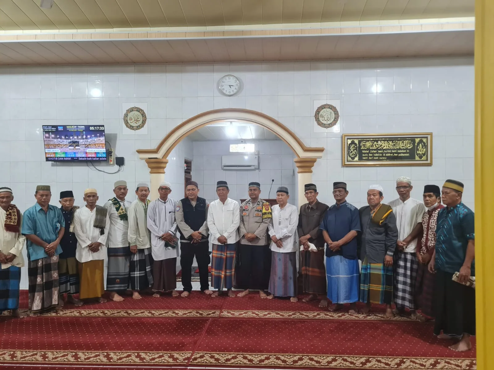 Dari Masjid, Polsek Lawang Kidul Sampaikan Pesan Pencegahan Karhutla