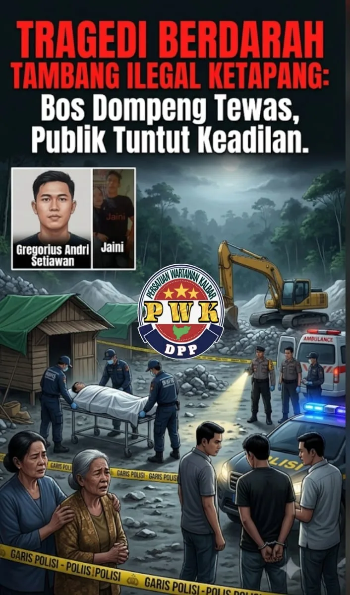 Tragedi Nyawa Melayang di Ketapang: Motif Sakit Hati di Balik Pembunuhan Bos Tambang Ilegal oleh Anak Buah