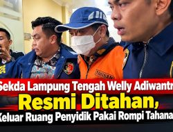 Kasus Dugaan Korupsi Rekrutmen Honorer Pemkot Metro, Sekda Lamteng Welly Adiwantra Pakai Rompi Oranye