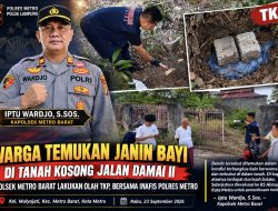 Temuan Menggemparkan, Diduga Janin Bayi Terkubur di Tanah Kosong Jalan Damai II Metro
