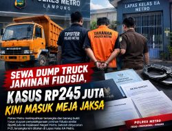 Tak Lagi di Penyidik, Tersangka Fidusia Rp245 Juta Kini Ditahan di Lapas Metro
