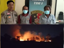 Polda Sumsel Tangkap Dua Buruh Pembakar Lahan Seluas 1,5 Hektare di Palembang