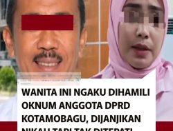 Perempuan Berinisial RM Mengaku Hamil, Anggota DPRD Kotamobagu Dilaporkan ke BK