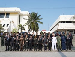 Semangat Pancasila Bergema di Lampung, Danrem Hadiri Upacara Provinsi, Kasrem Jadi Irup di Makorem