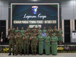 Ucapan Selamat dan Motivasi Danrem 121/Abw Kepada Para Perwira yang Naik Pangkat