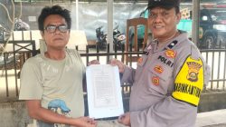 Cegah Karhutla, Bhabinkamtibmas Betung Edukasi Warga Taja Raya II