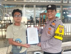Cegah Karhutla, Bhabinkamtibmas Betung Edukasi Warga Taja Raya II