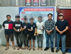 Respons Cepat Laporan 110, Polres Sintang Amankan Empat Pria Diduga Terkait Narkotika di Penginapan