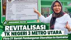 Revitalisasi TK Negeri 3 Metro Utara Senilai Rp735 Juta Disorot, Toilet dan Pagar Belum Terealisasi