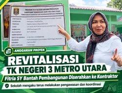 Revitalisasi TK Negeri 3 Metro Utara Senilai Rp735 Juta Disorot, Toilet dan Pagar Belum Terealisasi